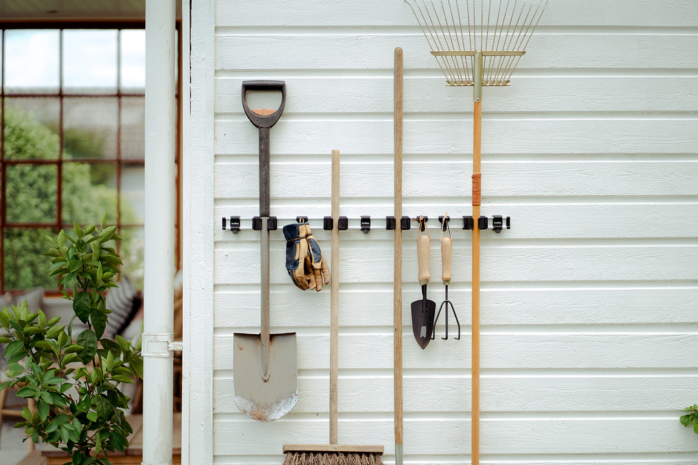 Toolflex One 37 in Garage Tool Organizer with 5 Universal Holders