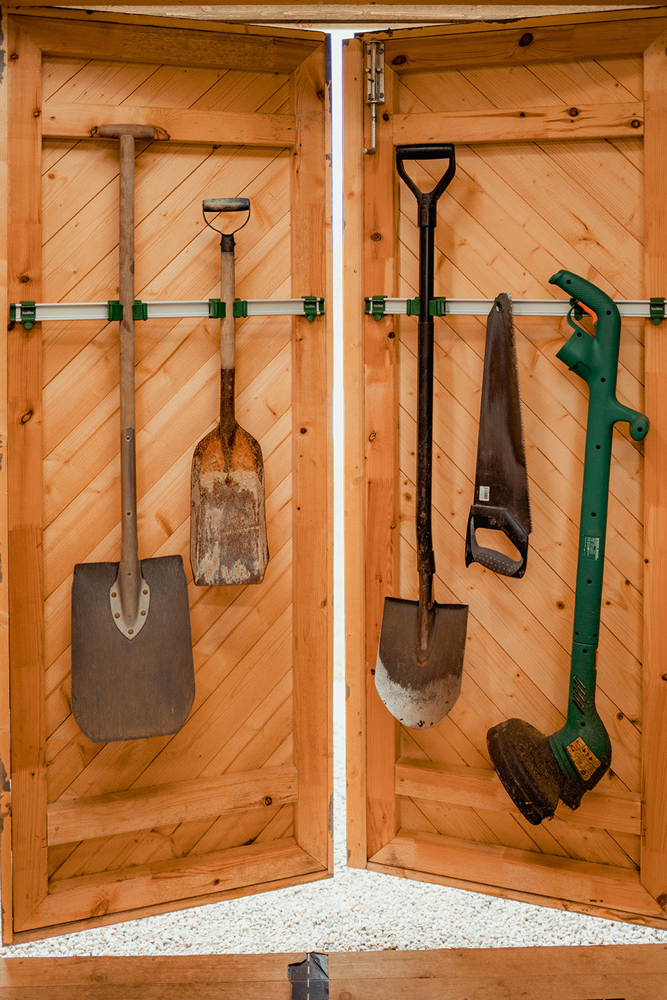 Toolflex One 37 in Hardware Tool Organizer with 5 One Size Fits All Universal Holders