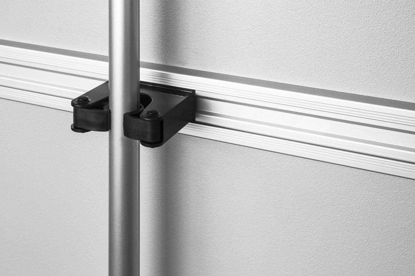 Toolflex Original Small Black Holders - Screw Into Wall or Mount to Original Rail (2-Pack)