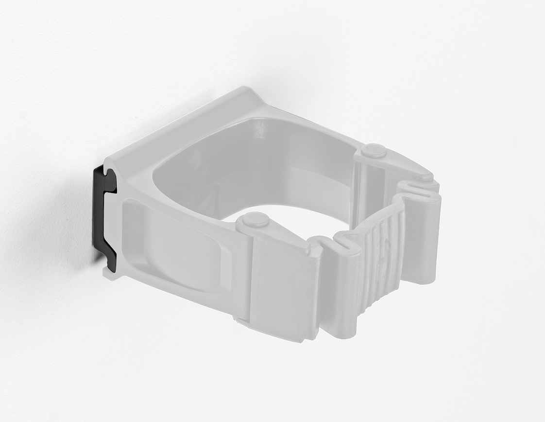 Toolflex One Tool Holder - Attach to Janitor Cart, Trolley or Mop Bucket - Black