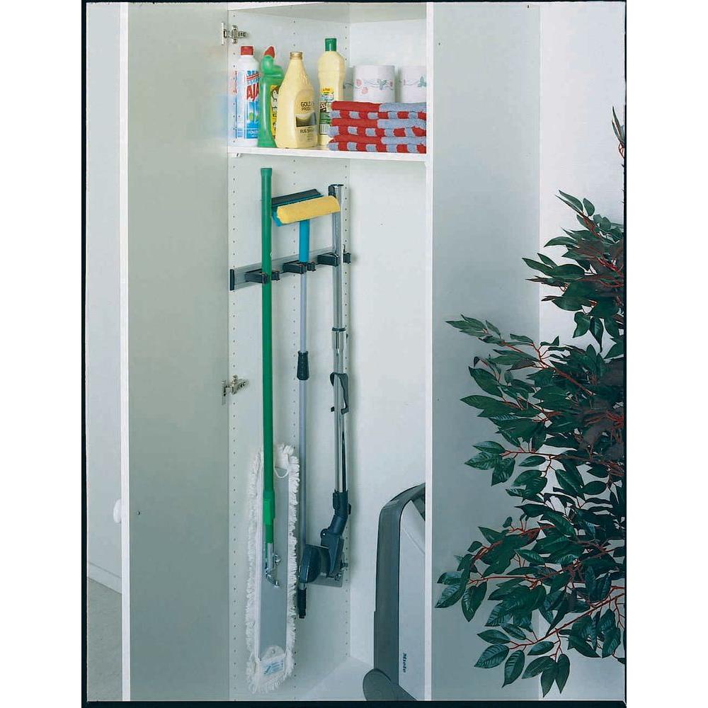 Toolflex Original Small Black Holders - Screw Into Wall or Mount to Original Rail (2-Pack)