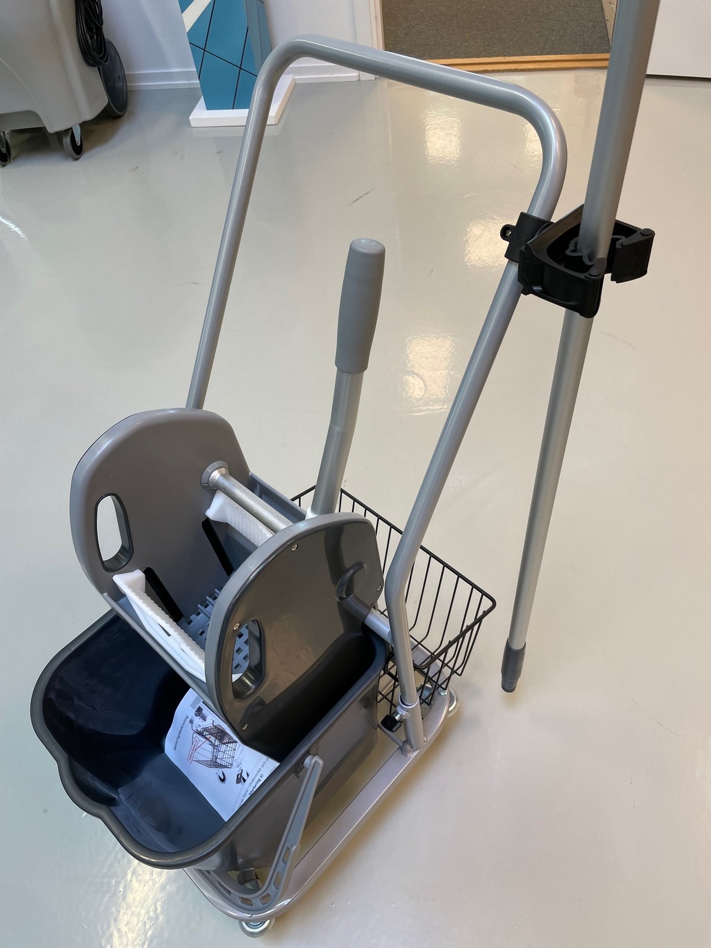 Toolflex One Tool Holder - Attach to Janitor Cart, Trolley or Mop Bucket - Black