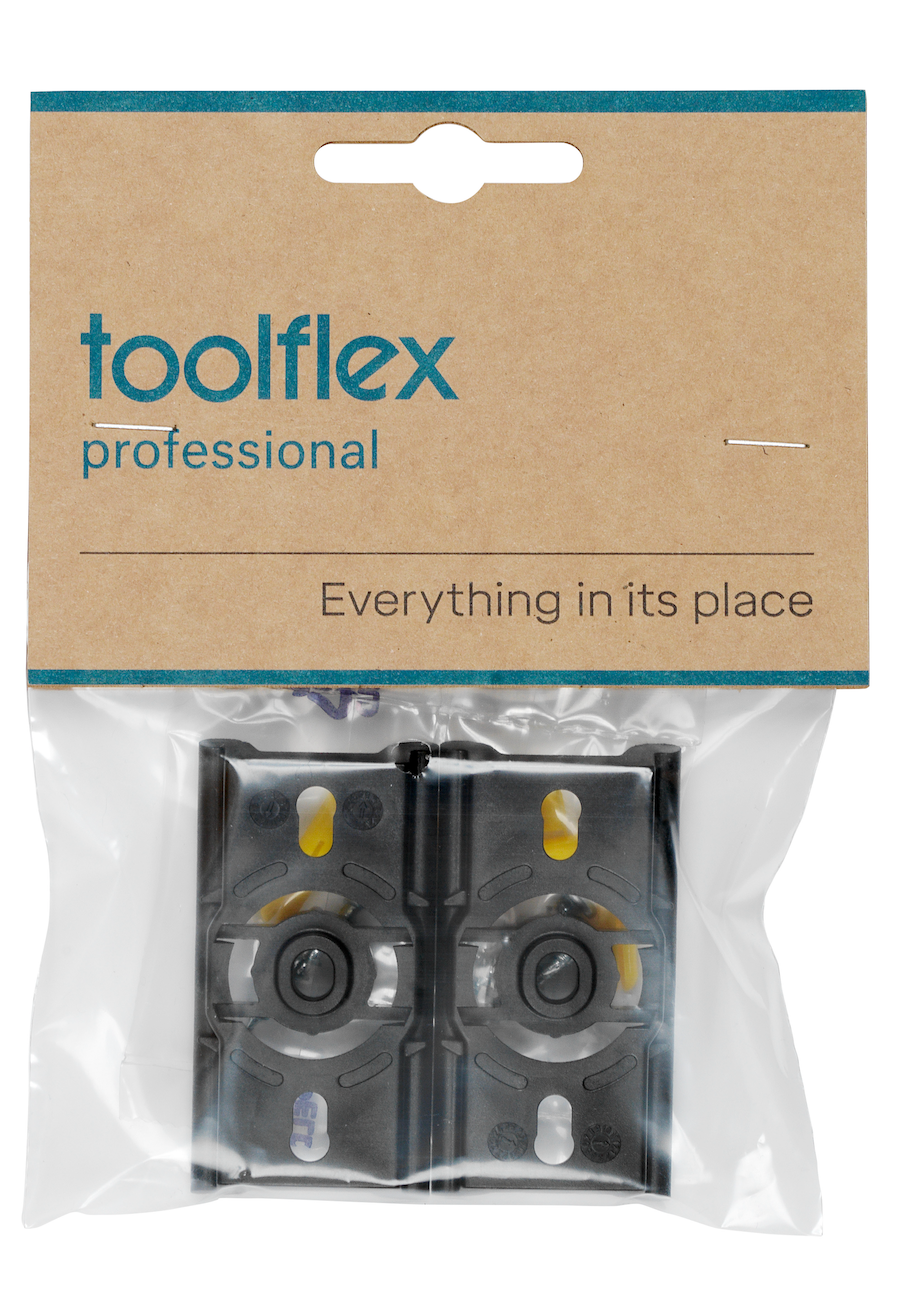 Toolflex One Wall Adapter Black 2-Pack (P01A-1)