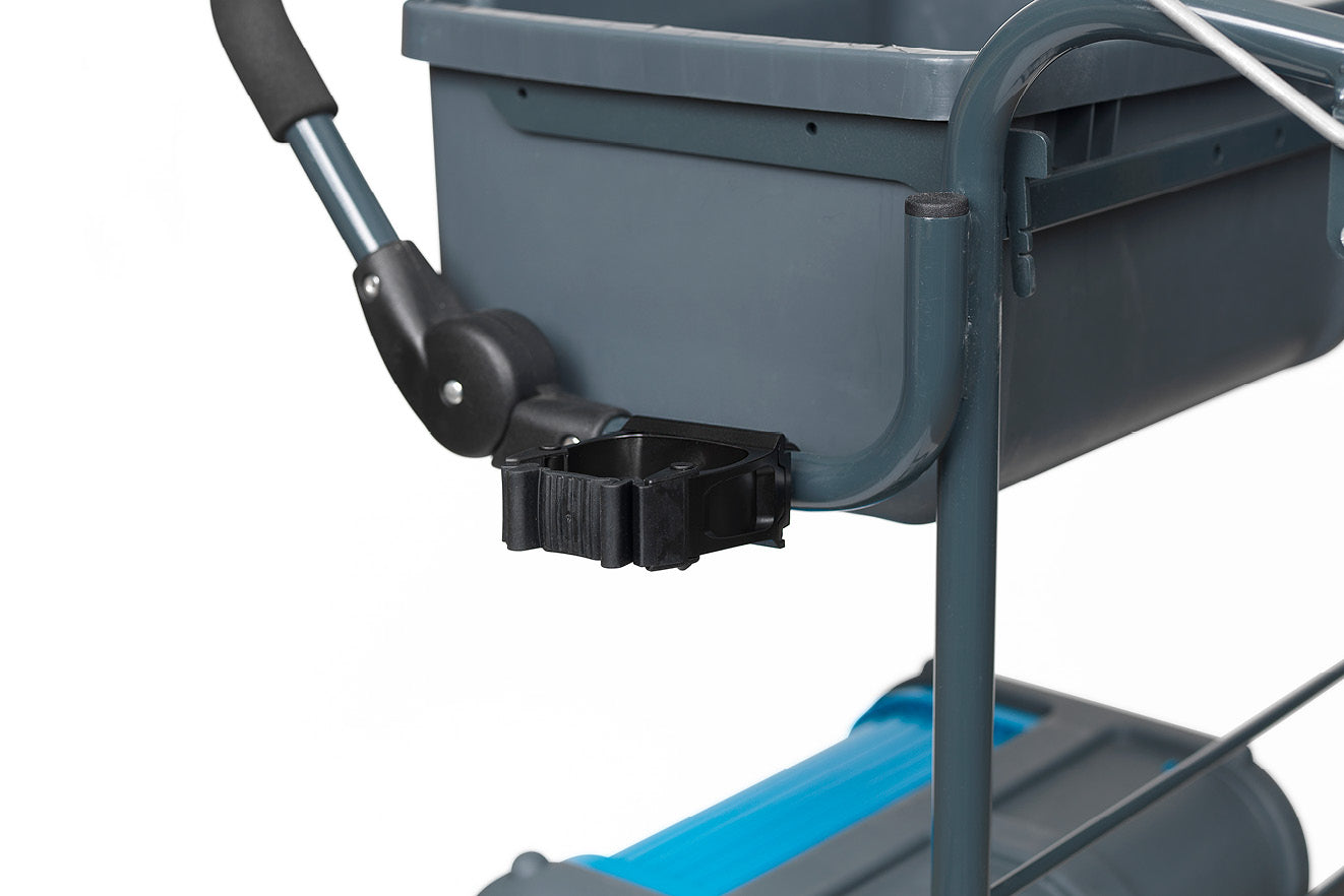 Toolflex One Tool Holder - Attach to Janitor Cart, Trolley or Mop Bucket - Black