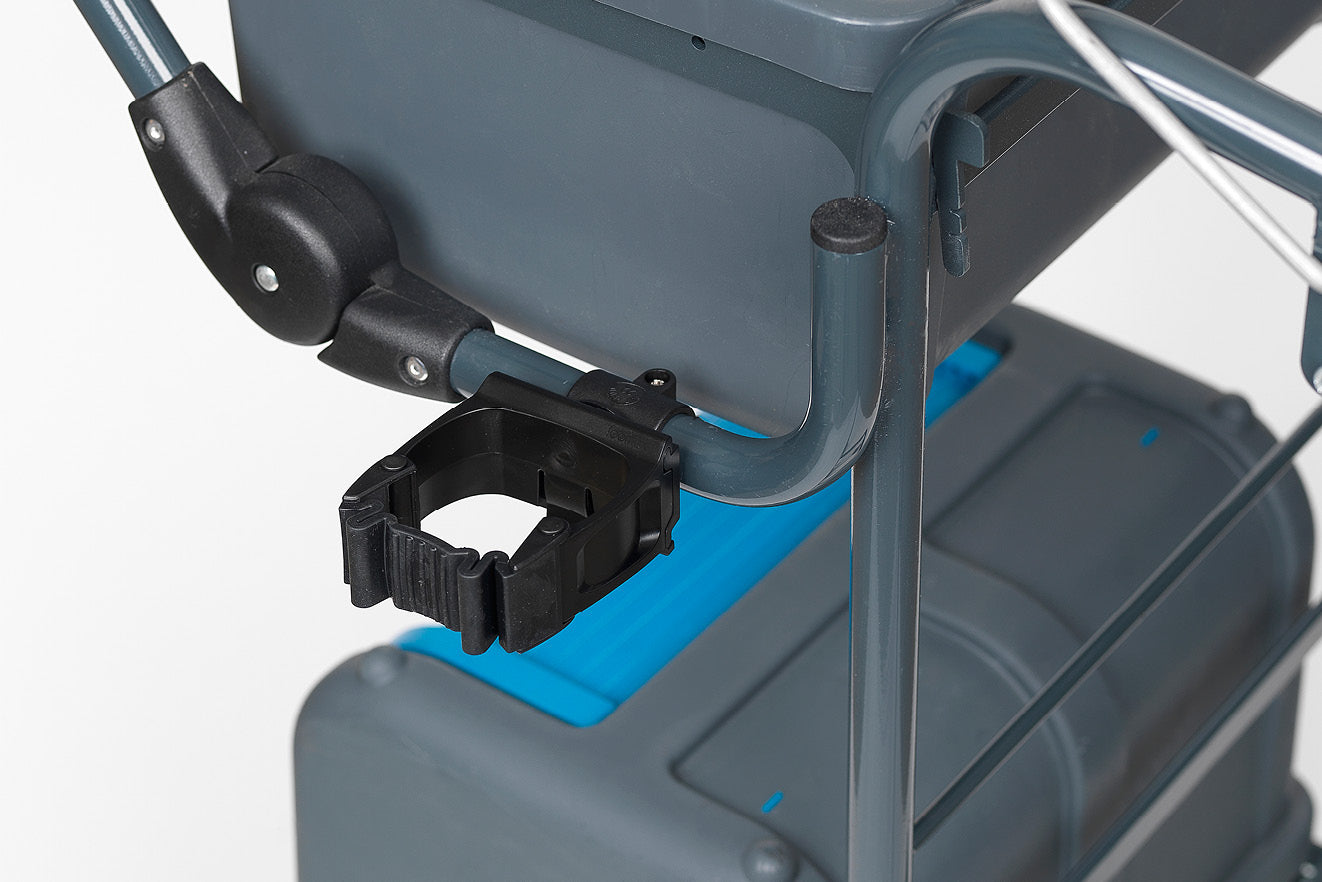 Toolflex One Tool Holder - Attach to Janitor Cart, Trolley or Mop Bucket - Black