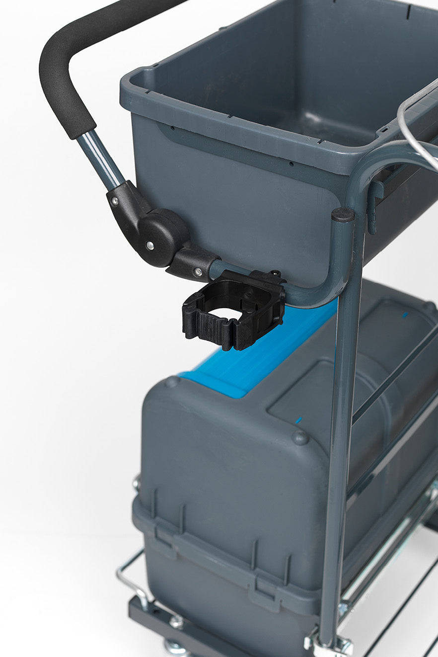 Toolflex One Tool Holder - Attach to Janitor Cart, Trolley or Mop Bucket - Black