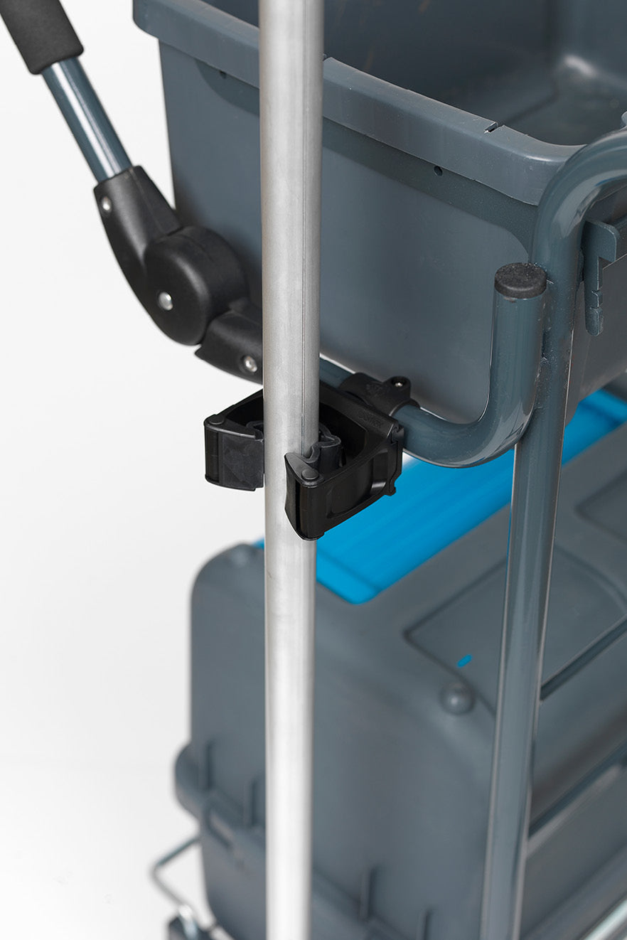 Toolflex One Tool Holder - Attach to Janitor Cart, Trolley or Mop Bucket - Black