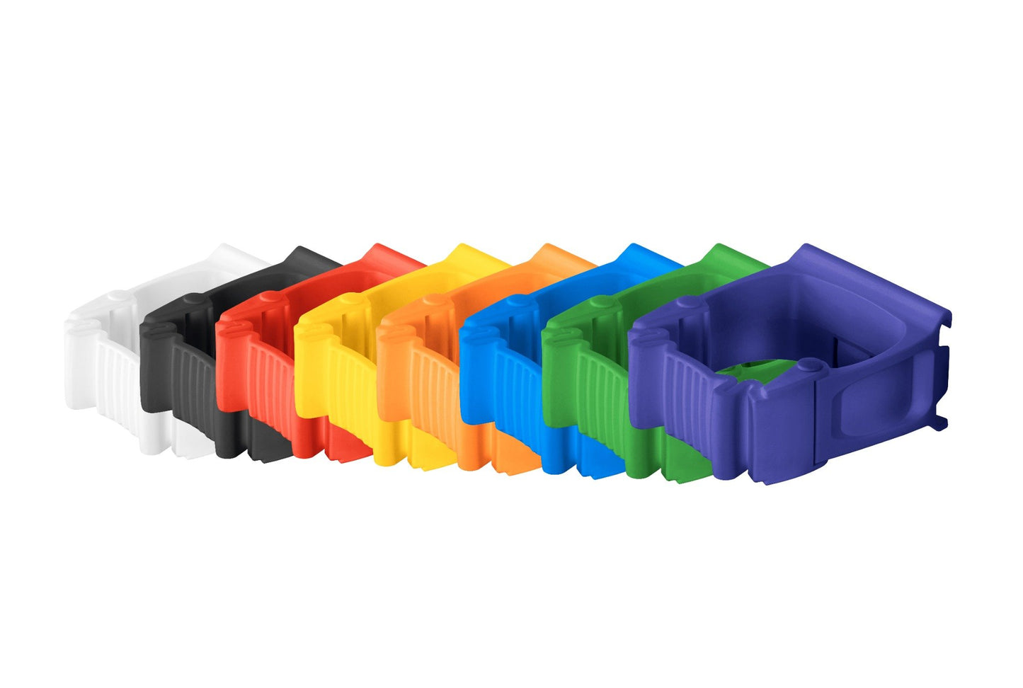 Toolflex One color-coded holder system for wall-mounted organization